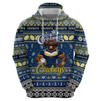 Personalized Cowboys Rugby Xmas Hoodie Australia NRL Mascot
