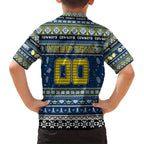 Personalized Cowboys Rugby Xmas Kid Hawaiian Shirt Australia NRL Mascot