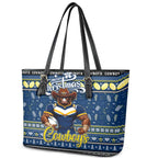Cowboys Rugby Xmas Leather Tote Bag Australia NRL Mascot