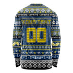 Personalized Cowboys Rugby Xmas Long Sleeve Shirt Australia NRL Mascot
