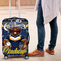 Cowboys Rugby Xmas Luggage Cover Australia NRL Mascot