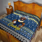 Cowboys Rugby Xmas Quilt Australia NRL Mascot