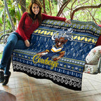 Cowboys Rugby Xmas Quilt Australia NRL Mascot