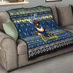 Cowboys Rugby Xmas Quilt Australia NRL Mascot