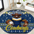 Cowboys Rugby Xmas Round Carpet Australia NRL Mascot