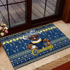 Cowboys Rugby Xmas Rubber Doormat Australia NRL Mascot