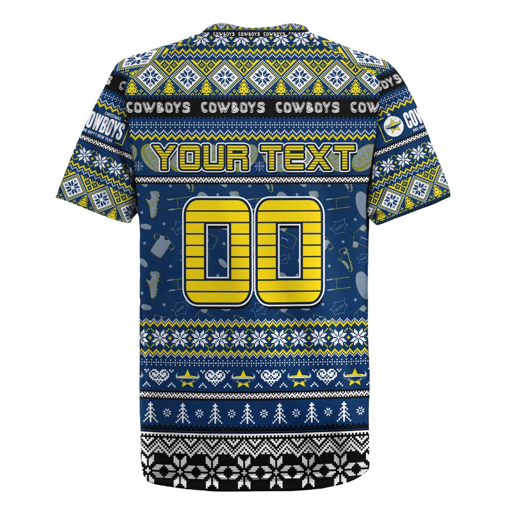 Personalized Cowboys Rugby Xmas Rugby Jersey Australia NRL Mascot