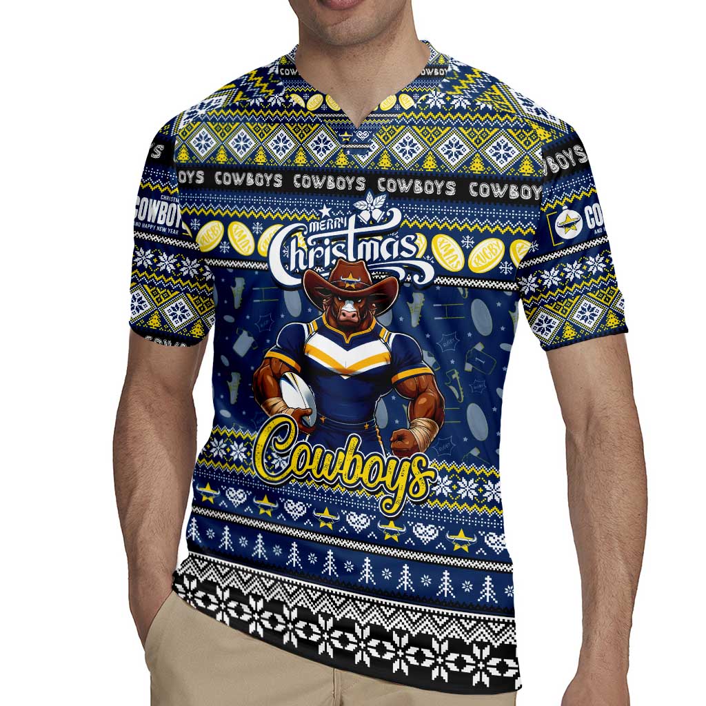 Personalized Cowboys Rugby Xmas Rugby Jersey Australia NRL Mascot