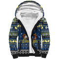 Personalized Cowboys Rugby Xmas Sherpa Hoodie Australia NRL Mascot