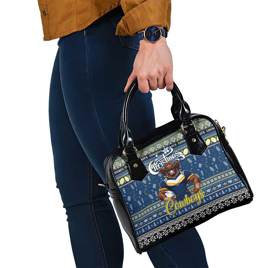 Cowboys Rugby Xmas Shoulder Handbag Australia NRL Mascot