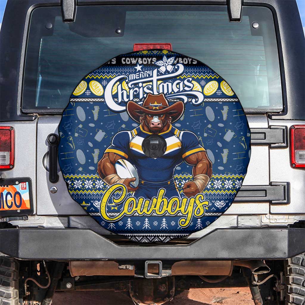 Cowboys Rugby Xmas Spare Tire Cover Australia NRL Mascot