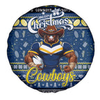 Cowboys Rugby Xmas Spare Tire Cover Australia NRL Mascot