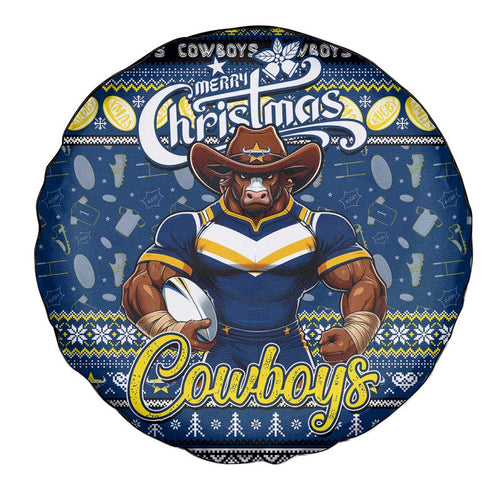 Cowboys Rugby Xmas Spare Tire Cover Australia NRL Mascot