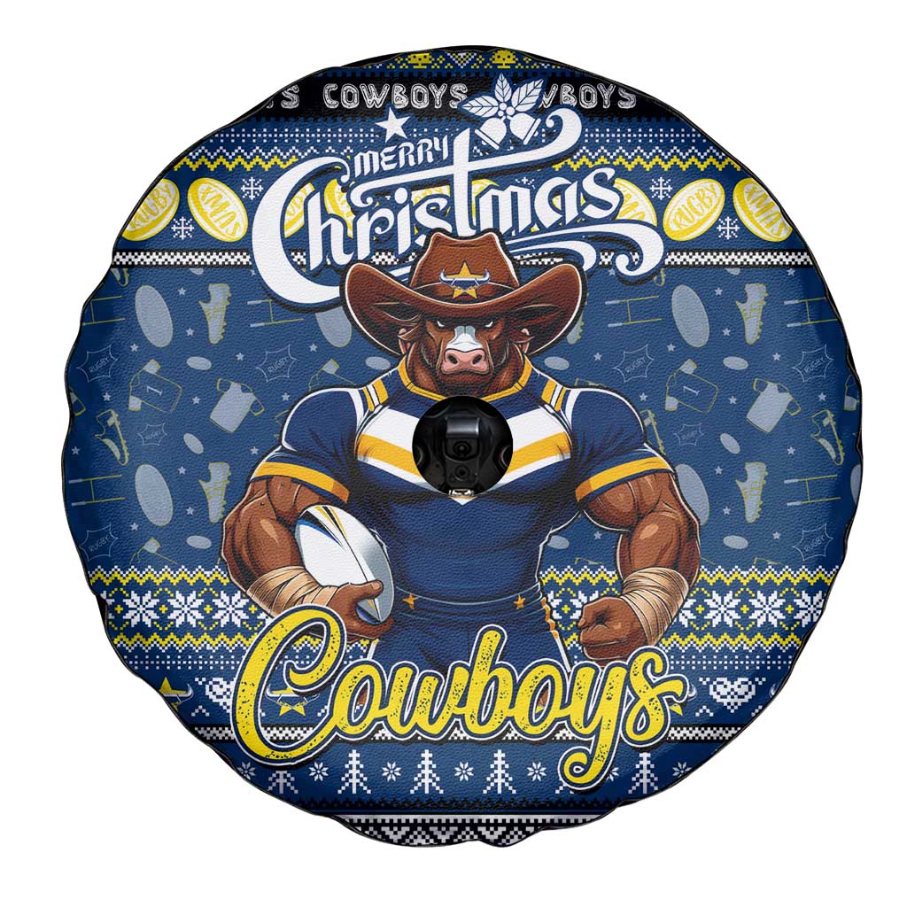 Cowboys Rugby Xmas Spare Tire Cover Australia NRL Mascot