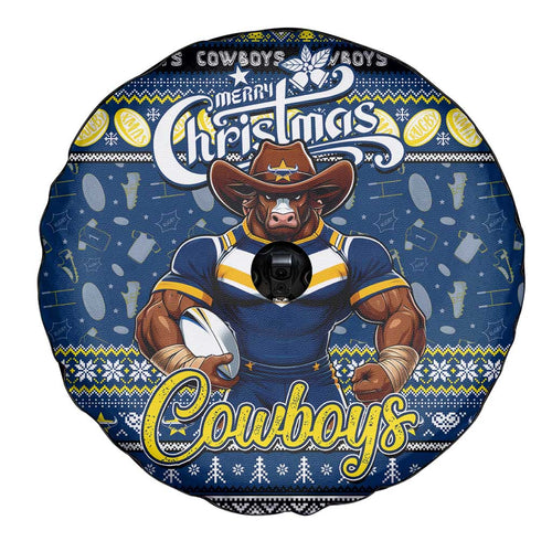 Cowboys Rugby Xmas Spare Tire Cover Australia NRL Mascot