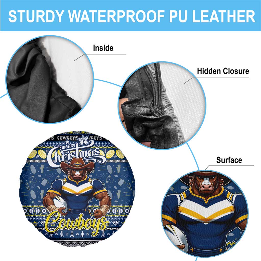 Cowboys Rugby Xmas Spare Tire Cover Australia NRL Mascot