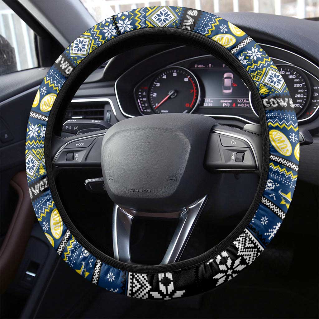 Cowboys Rugby Xmas Steering Wheel Cover Australia NRL Mascot
