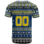 Personalized Cowboys Rugby Xmas T Shirt Australia NRL Mascot