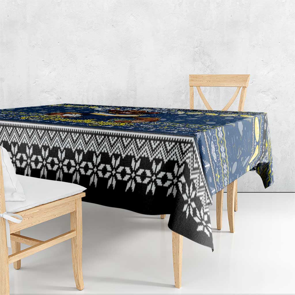Cowboys Rugby Xmas Tablecloth Australia NRL Mascot