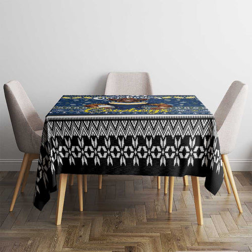 Cowboys Rugby Xmas Tablecloth Australia NRL Mascot
