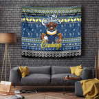 Cowboys Rugby Xmas Tapestry Australia NRL Mascot