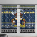 Cowboys Rugby Xmas Window Curtain Australia NRL Mascot