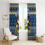 Cowboys Rugby Xmas Window Curtain Australia NRL Mascot