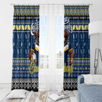 Cowboys Rugby Xmas Window Curtain Australia NRL Mascot