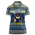 Personalized Cowboys Rugby Xmas Women Polo Shirt Australia NRL Mascot
