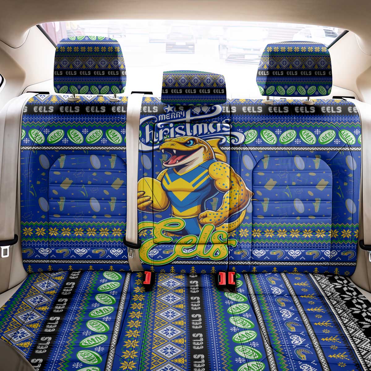 Eels Rugby Xmas Back Car Seat Cover Australia NRL Mascot