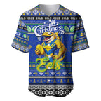 Personalized Eels Rugby Xmas Baseball Jersey Australia NRL Mascot