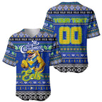 Personalized Eels Rugby Xmas Baseball Jersey Australia NRL Mascot