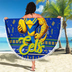 Eels Rugby Xmas Beach Blanket Australia NRL Mascot