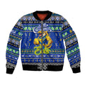 Personalized Eels Rugby Xmas Bomber Jacket Australia NRL Mascot
