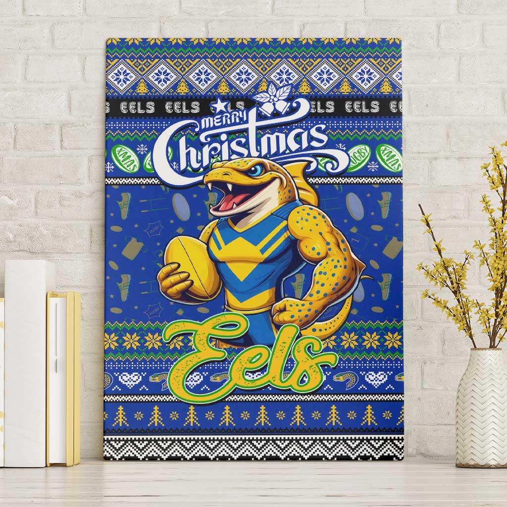 Eels Rugby Xmas Canvas Wall Art Australia NRL Mascot