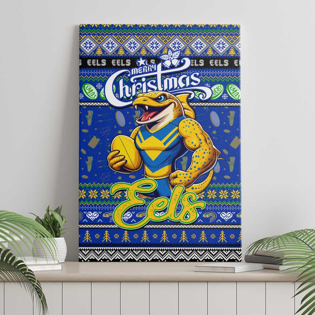 Eels Rugby Xmas Canvas Wall Art Australia NRL Mascot