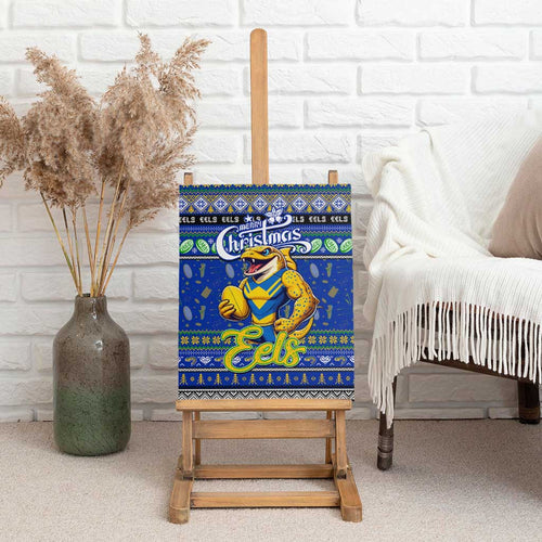 Eels Rugby Xmas Canvas Wall Art Australia NRL Mascot