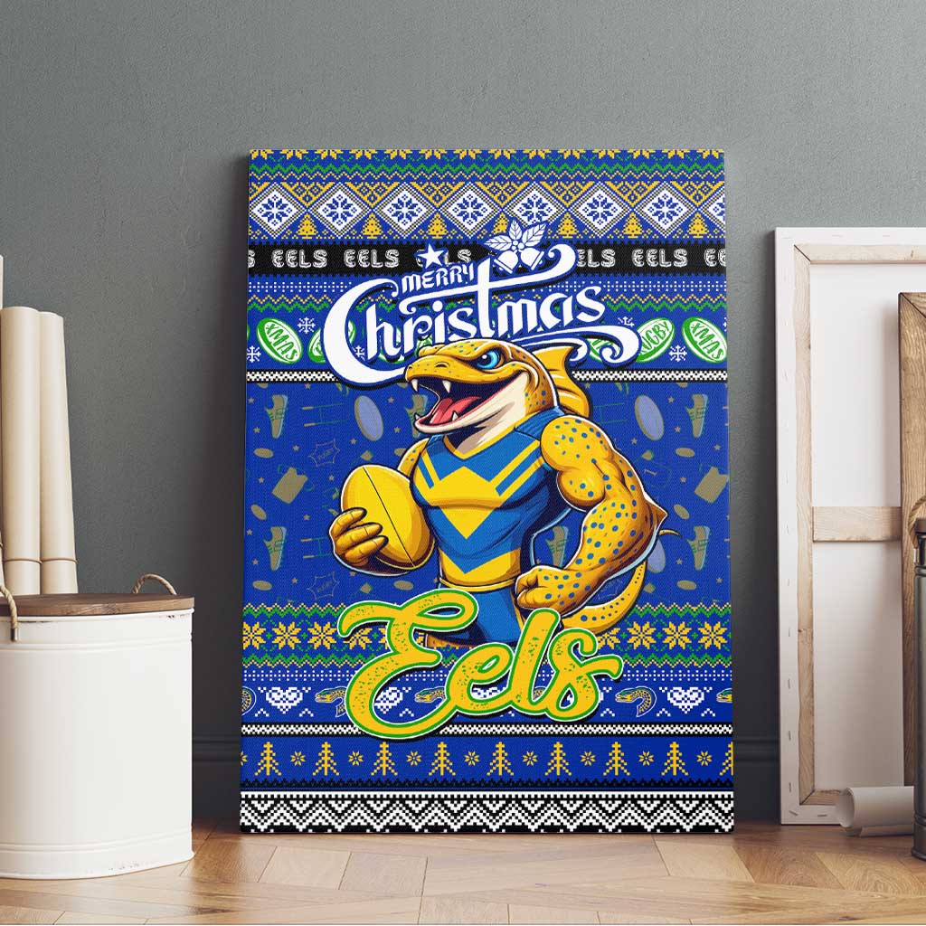 Eels Rugby Xmas Canvas Wall Art Australia NRL Mascot