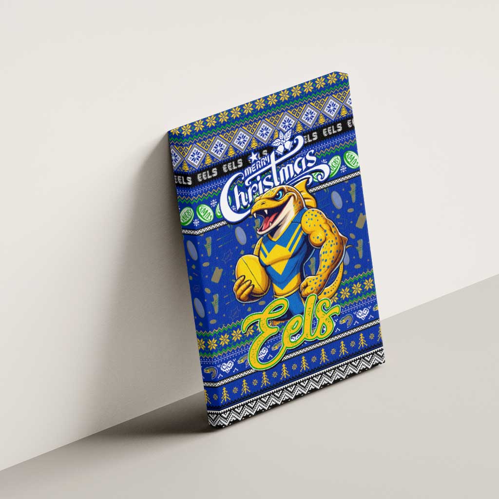 Eels Rugby Xmas Canvas Wall Art Australia NRL Mascot