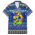 Personalized Eels Rugby Xmas Hawaiian Shirt Australia NRL Mascot