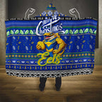 Eels Rugby Xmas Hooded Blanket Australia NRL Mascot