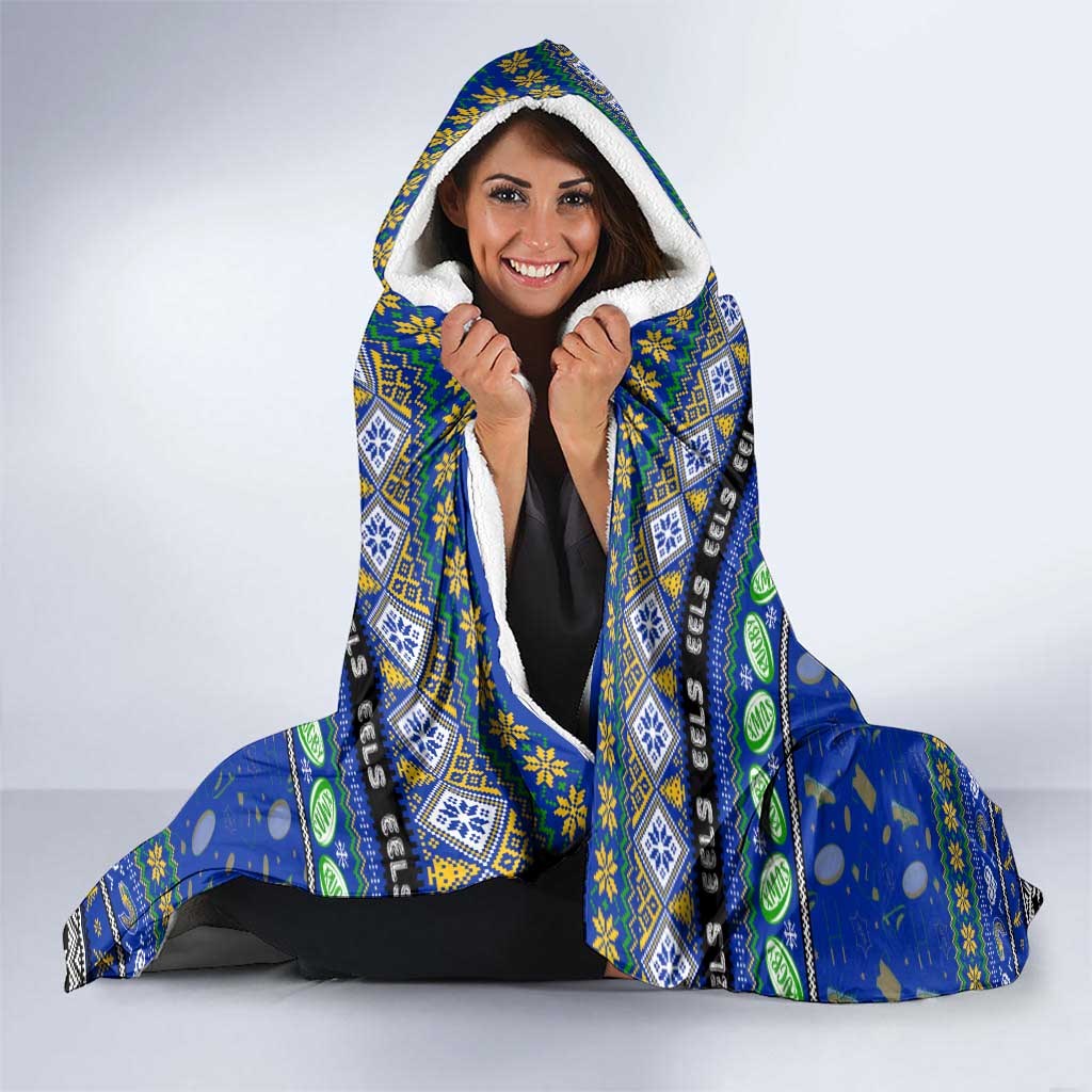 Eels Rugby Xmas Hooded Blanket Australia NRL Mascot