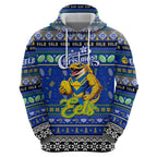 Personalized Eels Rugby Xmas Hoodie Australia NRL Mascot