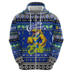 Personalized Eels Rugby Xmas Hoodie Australia NRL Mascot