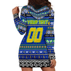 Personalized Eels Rugby Xmas Hoodie Dress Australia NRL Mascot