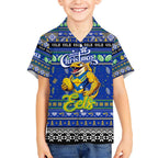 Personalized Eels Rugby Xmas Kid Hawaiian Shirt Australia NRL Mascot