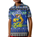 Personalized Eels Rugby Xmas Kid Polo Shirt Australia NRL Mascot