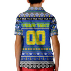Personalized Eels Rugby Xmas Kid Polo Shirt Australia NRL Mascot