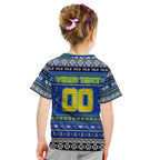 Personalized Eels Rugby Xmas Kid T Shirt Australia NRL Mascot