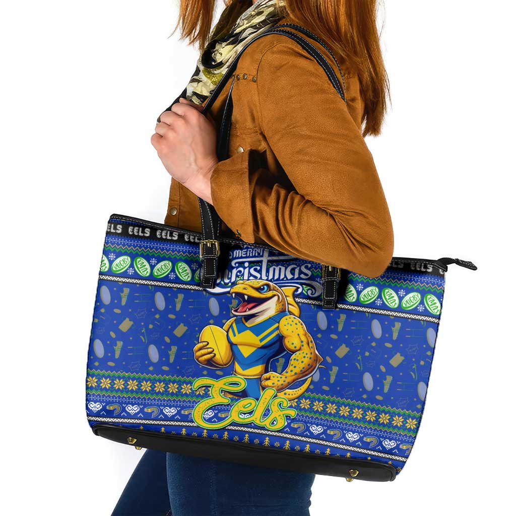 Eels Rugby Xmas Leather Tote Bag Australia NRL Mascot
